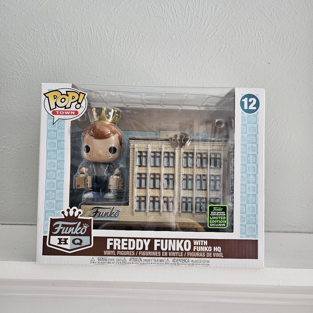 New In Box- Funko Pop! Town- Freddy Funko With Funko Headquarters- No.12
